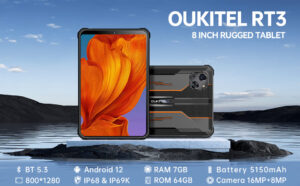 OUKITEL RT3 Rugged Android 12 Tablet, 8 Inch Waterproof-Tablet OUKITEL RT3 Rugged Android 12 Tablet, 8 Inch Waterproof-Tablet