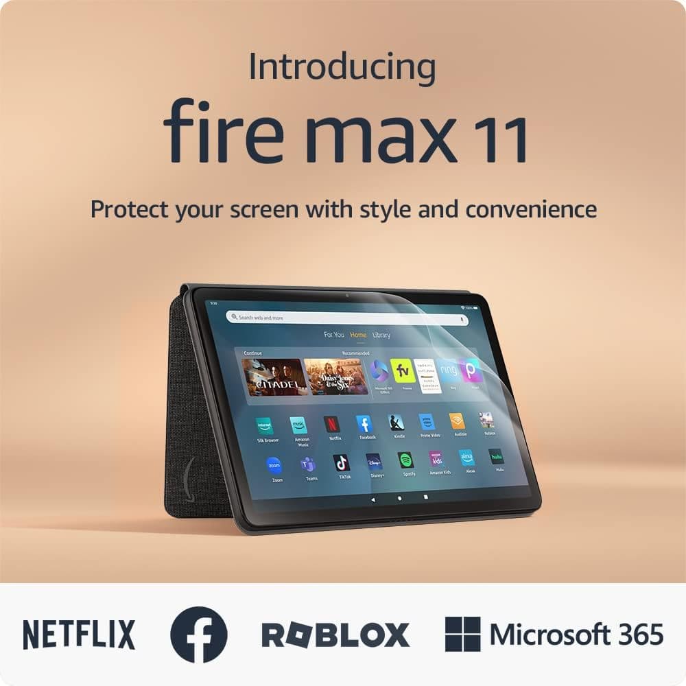Amazon Fire Max 11 tablet bundle with Slim Cover and Screen Protector